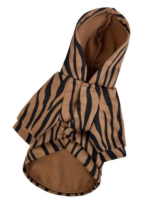 Тепленька Толстовка на флісі зебра для собачок(Україна виробник)