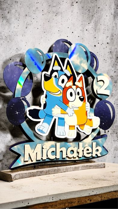 Ozdoba na tort Bing lub Bluey