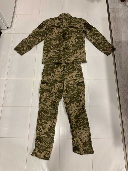 Польовий статутний ріп-стоп костюм (кітель+штани) ЗСУ, піксель ММ-14