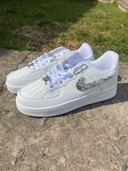 Кросівки Nike Air Force 1 Low Molten Metal Silver White , найк молтен , найк Аір Форси чоловічі/жіночі