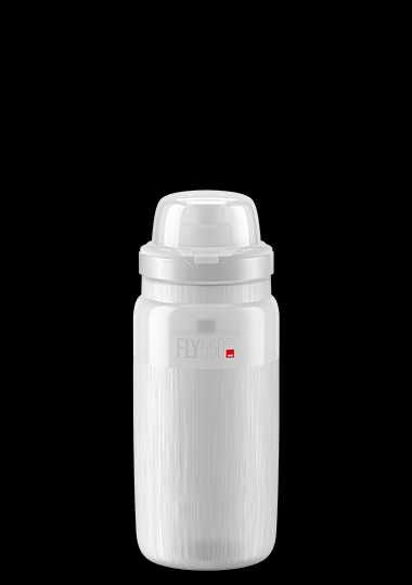Bidon Bicicleta Elite Fly MTB Tex 550ml com tampa anti-pó transparent