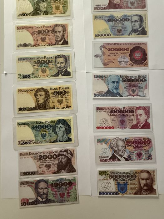 Ekskluzywna kolekcja banknotow PRL