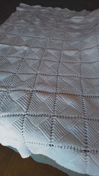 Colchas de crochet para caminha e carrinho de bébé