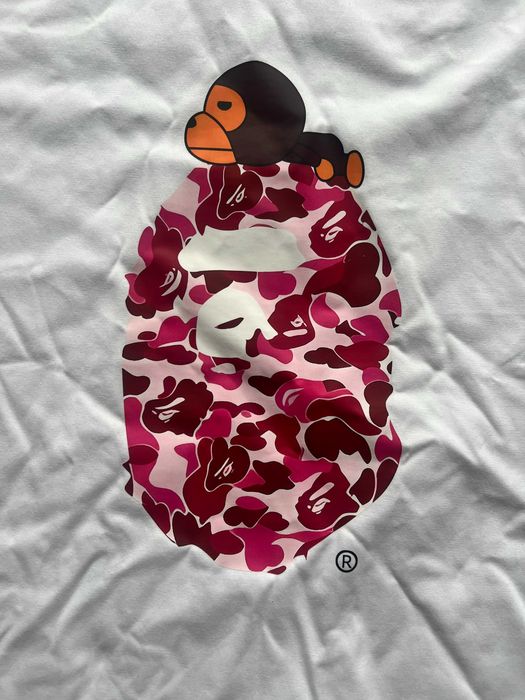Koszulka Bape Camo Milo Różowa