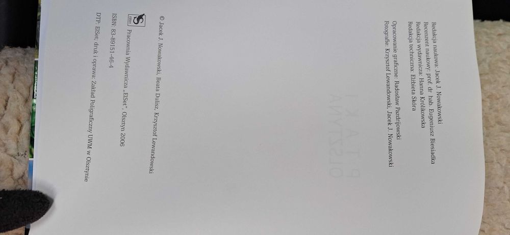 Ptaki Olsztyna monografia