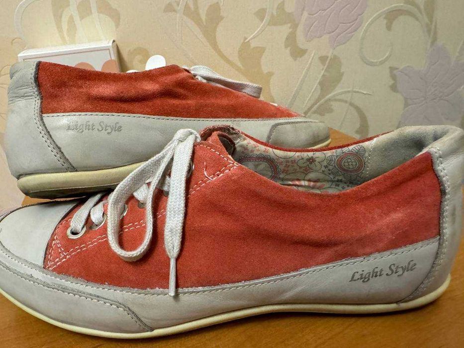 Кеды женские летние,производство Италия, размер 40 , натуральная кожа