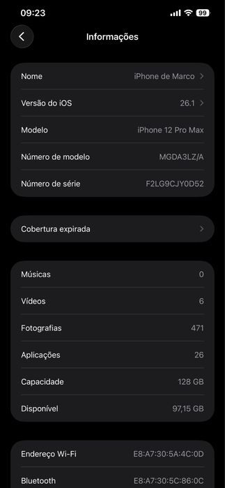 SO HOJE!!! Vendo Iphone 12 Pro Max Novo