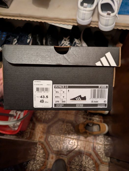 Adidas VS Pace 2.0 Pretas – Tamanho 43⅓ – Como novas