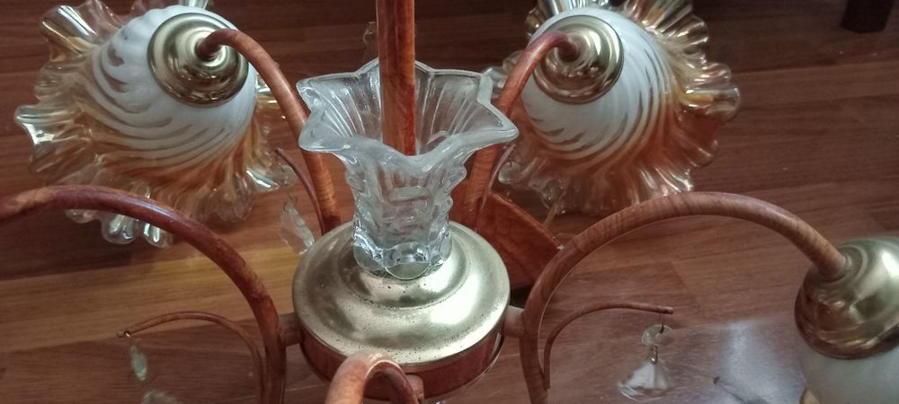 Кузнечная Люстра на 5 лампочок стандартний цоколь