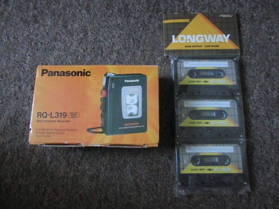 walkman/ dyktafon Panasonic RQL- 319, stan BDB + 3 kasety czyste