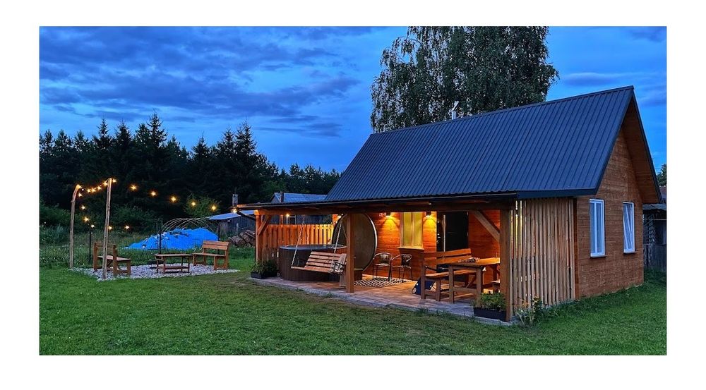 Domek z balią jacuzzi