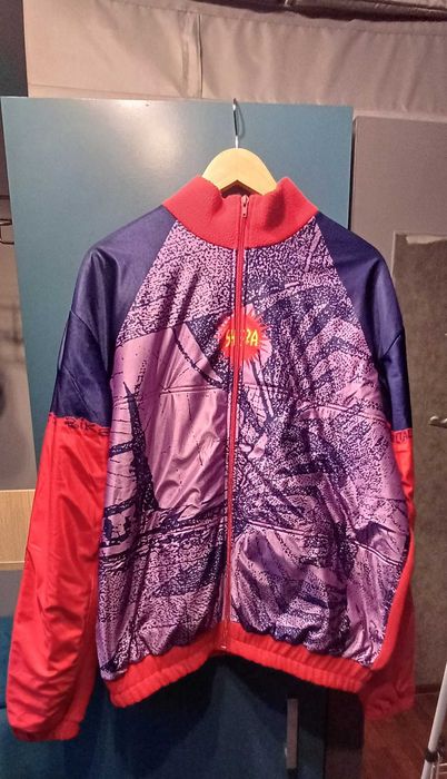 Kurtka bluza rowerowa XXL retro Sherpa