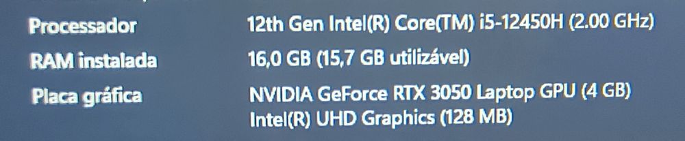 HP Victus 15 RTX 3050 4GB