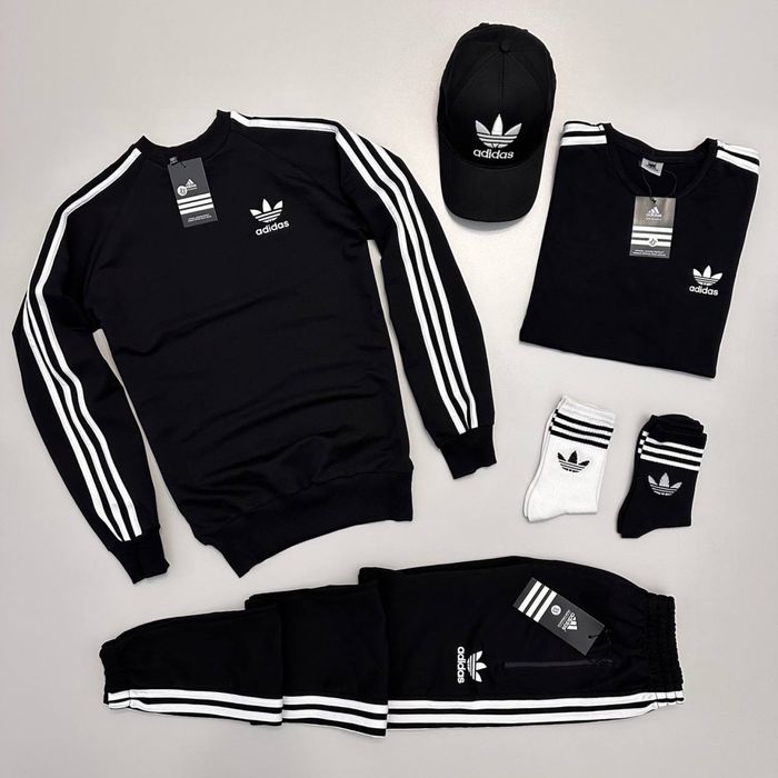 Чоловічий спортивний костюм адідас набір Adidas [4в1] [XS-3XL]