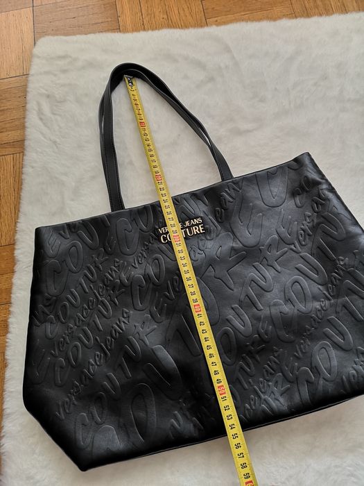 Torebka shopper czarna Versace Jeans Couture