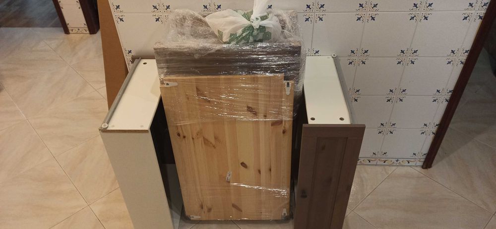 IKEA - 3 Móveis SUNDVIK Castanhos, Descontinuados + Estrado e Colchão