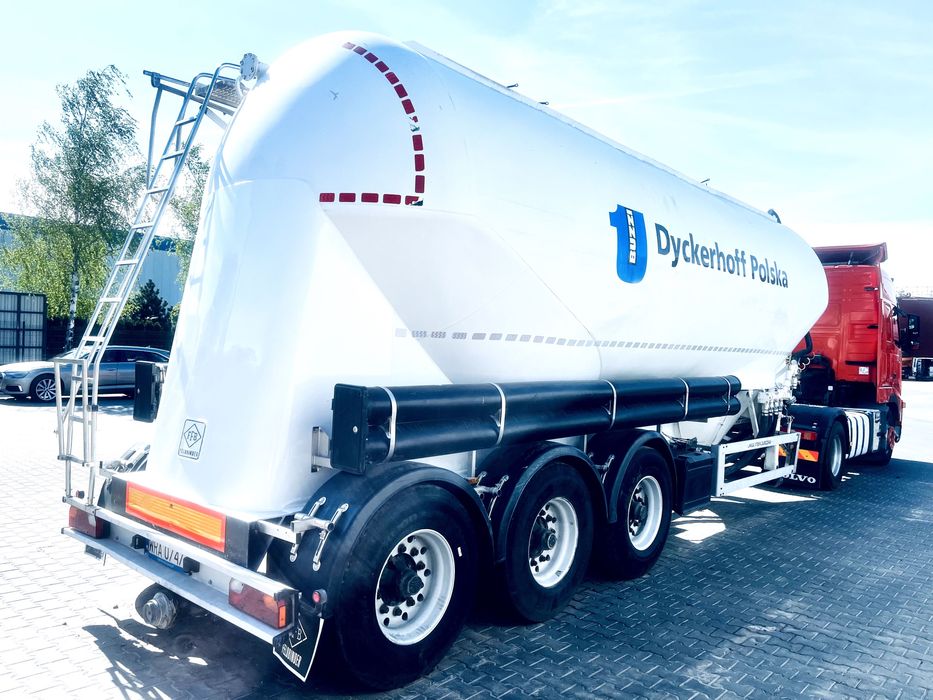 WYNAJEM DZIERŻAWA * CEMENTONACZEPA * Feldbinder naczepa beczka cement