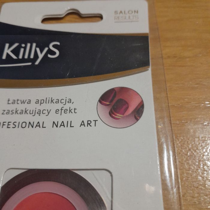KillyS Beauty taśma do zdobienia paznokci Czerwona 25 szt/opakowań