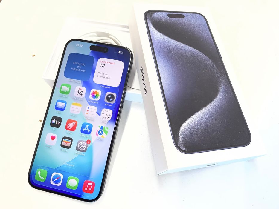 Iphone 15 pro max azul 256gb