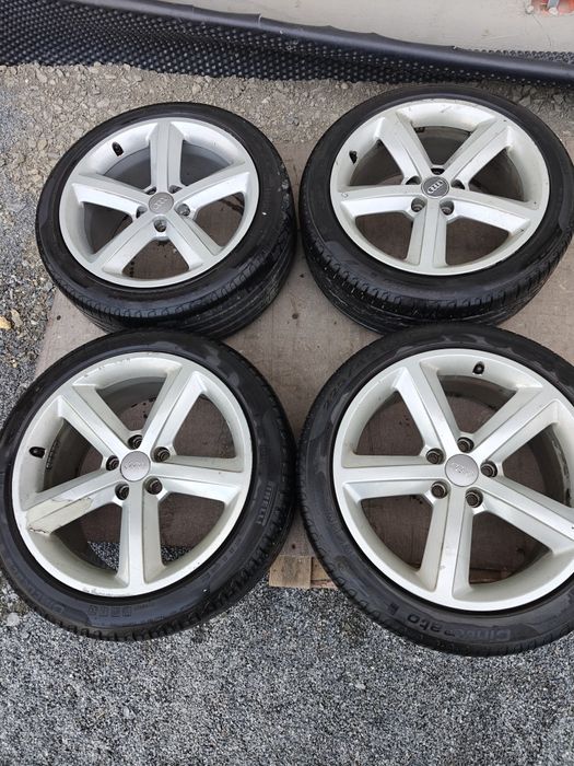 Koła felgi Audi A4 B8/B7 s line, Q5, 225/45R18, Pirelli Cinturato P7