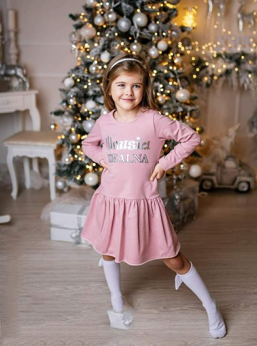 Sukienka bawełniana "Wnusia idealna" r. 104