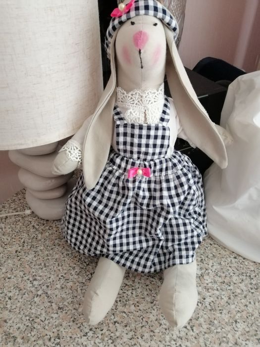 Интерьерная игрушка зайка тильда