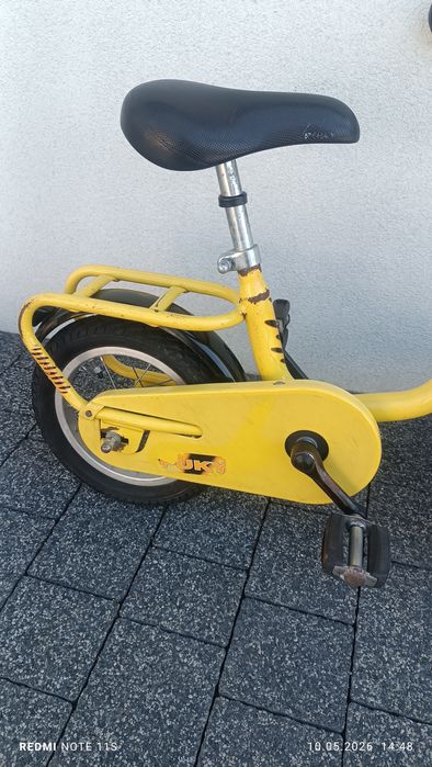 Żółty rower puky 12
