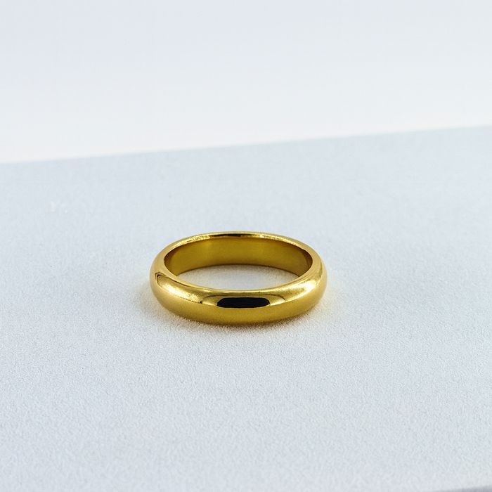 Klasyczna obrączka damska  złota, gładka Rozmiar pierścionków: US 14