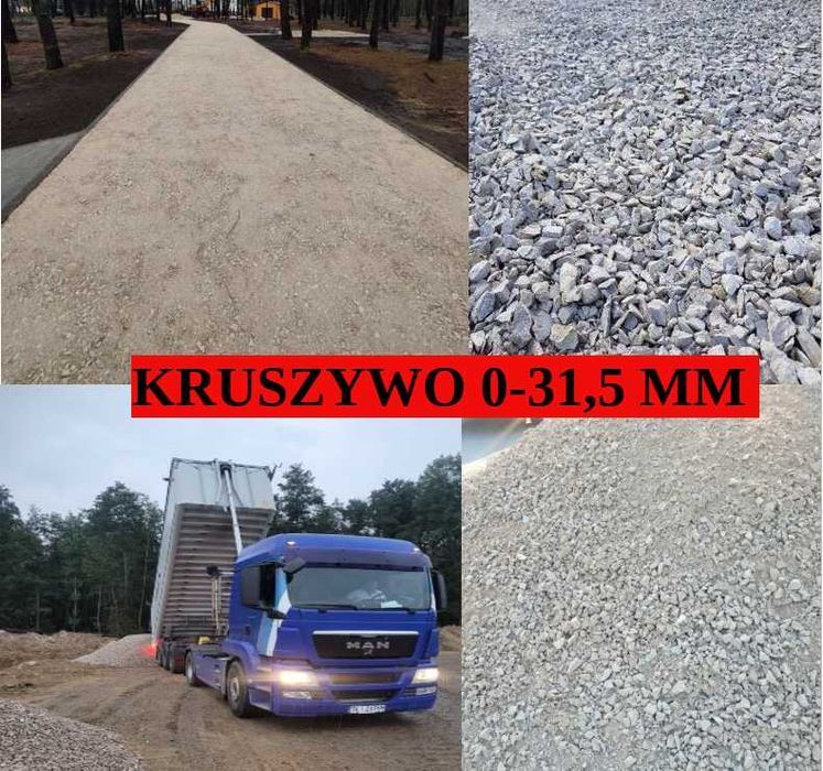 Kruszywo drogowe z dostawą kliniec , tłuczeń , grysy ! Najlepsze ceny!!