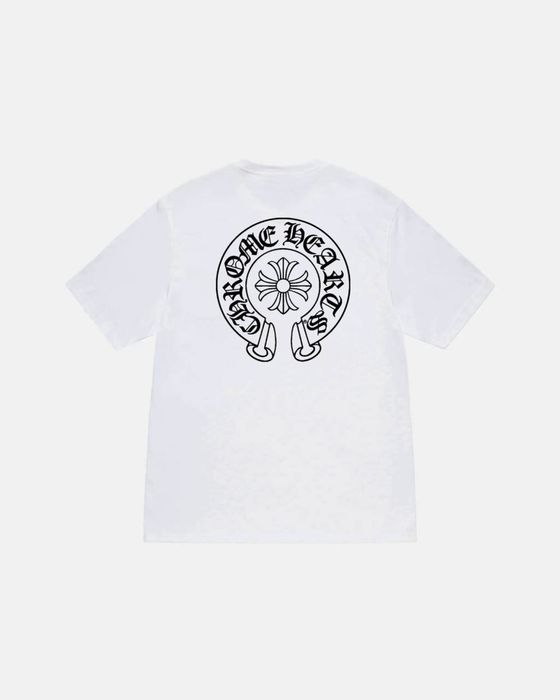 Мужская футболка Chrome Hearts Logo черная унисекс Хром Хартс