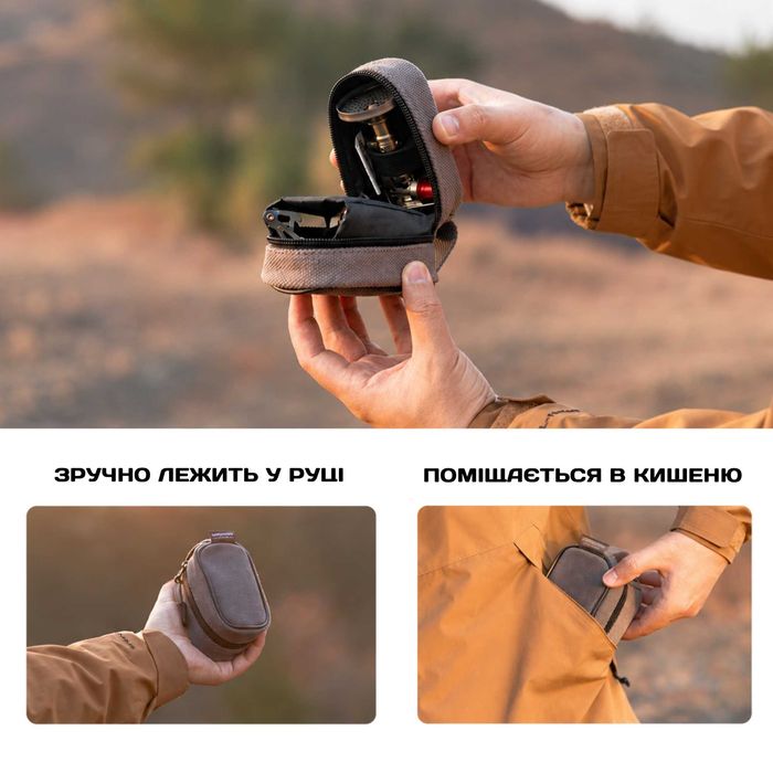 Титановий пальник Campingmoon XT-2F/туристичний газовий пальник ультралайт/титановая газовая горелка/плитка
