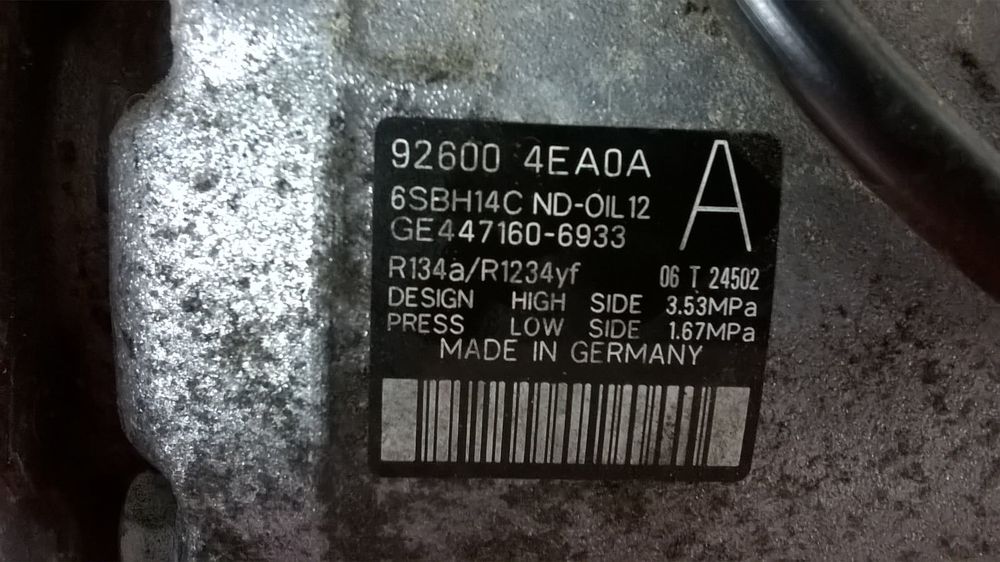 Compressor Ar Condicionado 926004EA0A - RENAULT SCÉNIC III