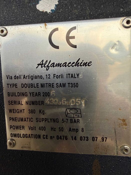Dwupiła ukośnica ALFAMACCHINE T350