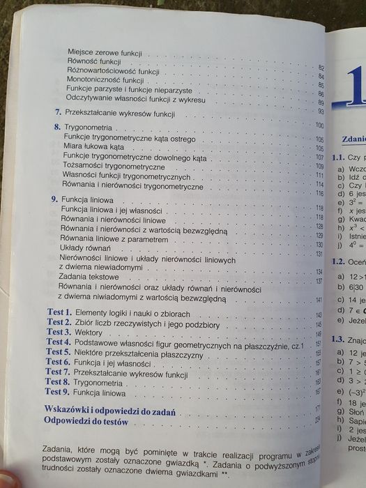 Zbiór zadań do liceów i techników klasa 1