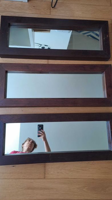 Vendo espelhos 3 com moldura de madeira