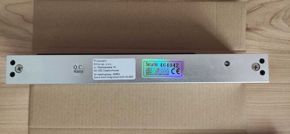 Zwora elektromagnetyczna KG_ML350F