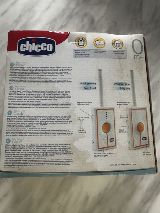 Intercomunicador baby control Chicco