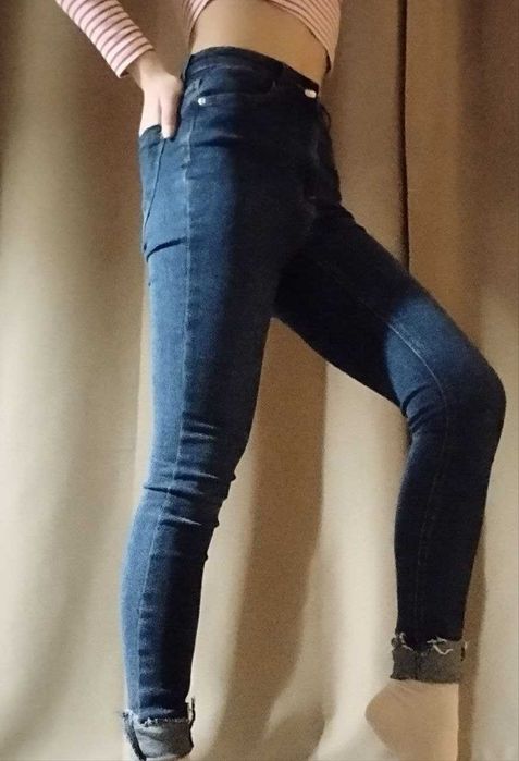 Джинси вузькі (skinny) сині, goldi