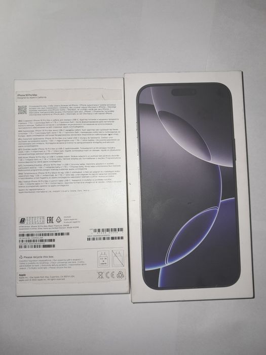 Pudełko iphone 16 pro max black titanium 256g