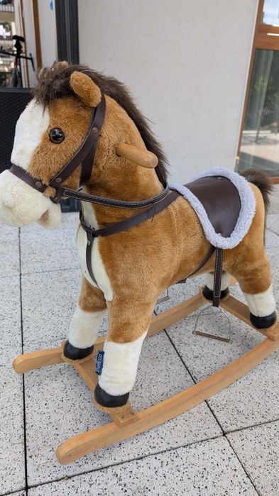 Koń na biegunach Beticco. Konik stan BDB+. Mało używany. Wrocław 80cm