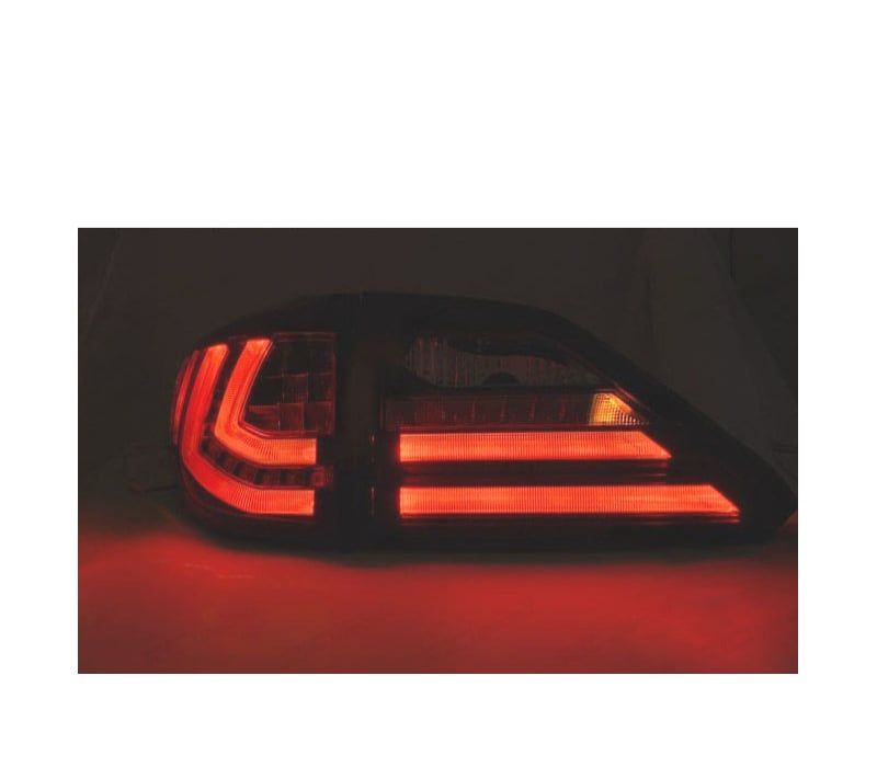 FAROLINS TRASEIRO LEXUS RX III 350 09-12 LED DINÂMICOS PRETOS