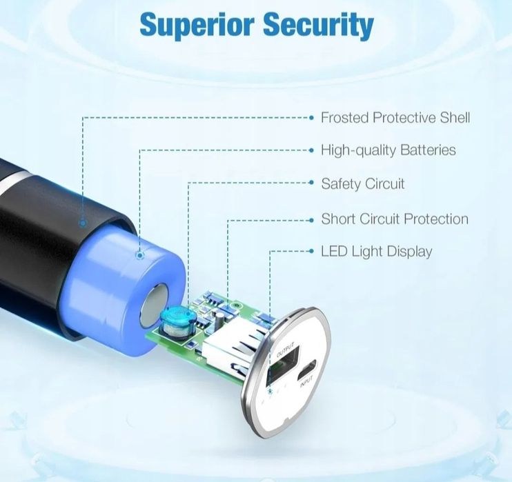 Powerbank EnergyQC 5000 mAh czarny