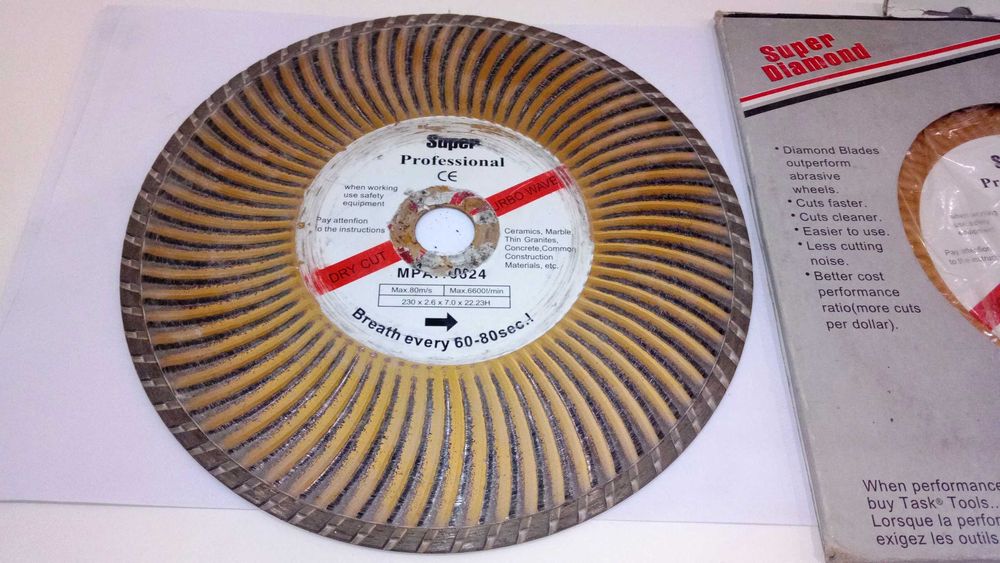 Super Diamond Super Professional TURBO. Круги отрезные. 230 мм