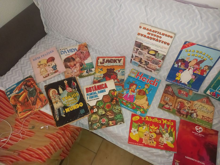 Lote de cadernetas de cromos