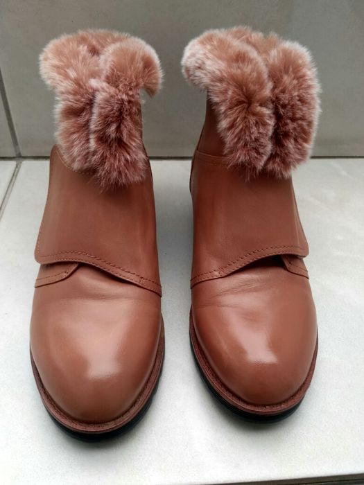 skórzane włoskie buty *botki NB per l’amore di belle donne* rozmiar 36