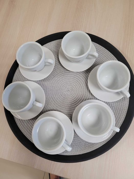 Filiżanki Mocapriccio cafee porcelana, komplet 6 sztuk