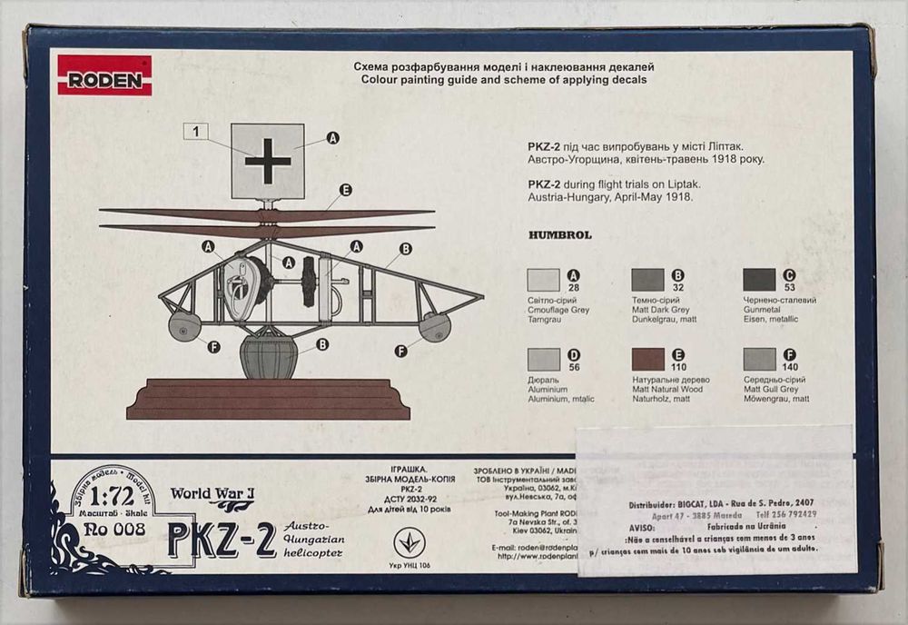 Roden_PKZ-2. Esc.1:72. Completo e como novo.