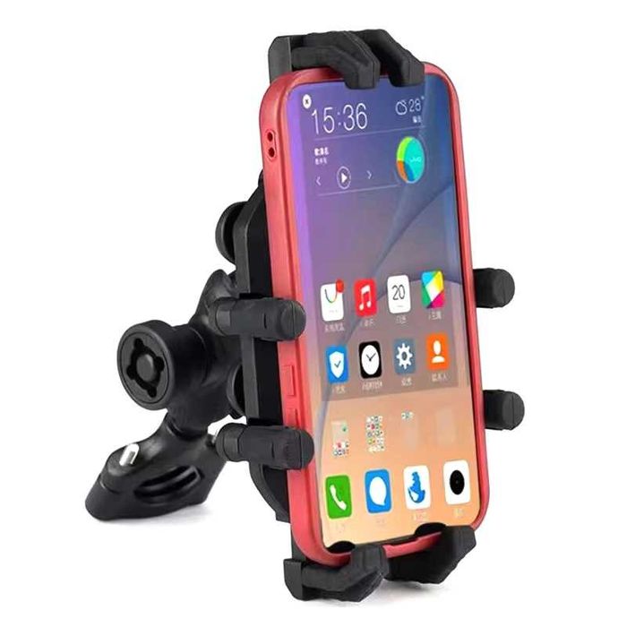Антивібраційний мототримач телефону на мотоцикл скутер. З козирком