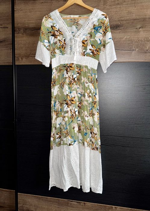 Letnia sukienka maxi boho rozm. M