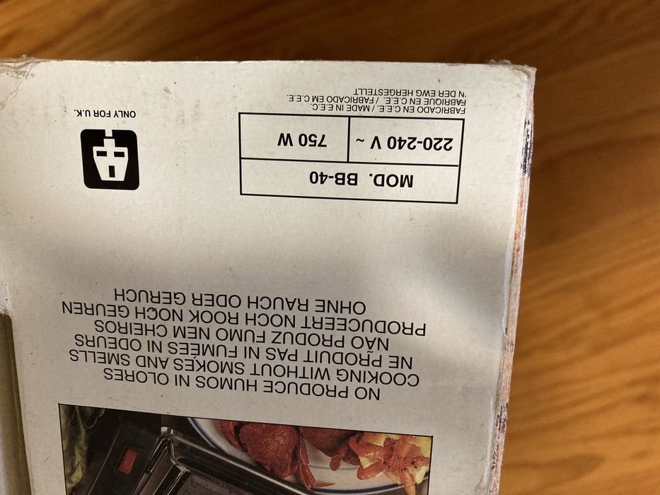 Grelhador Electrico Ufesa com Pedra Fundida